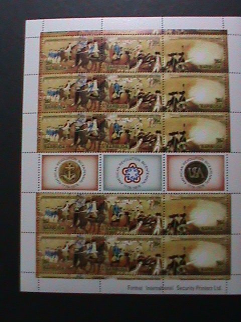 BARBUDA 1976- BICENTENARY OF AMERICAN REVOLUTIONARY MNH FULL SHEET #1 VF