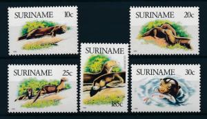 [95885] Surinam 1989 Wild Life Mammals Otters Weasels  MNH