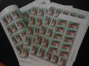 BULGARIA : 1992. Scott #3749-54 Owls, Birds. 110 sets. Very Fine, MNH. Cat $550.