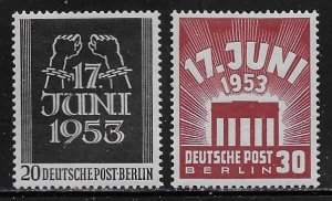 Berlin Scott #'s 9N99 - 9N100 MNH