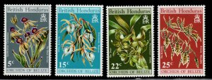 British Honduras Scott 255-258 Orchids of Belize Set MNH**