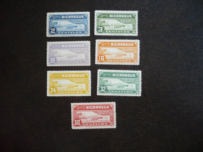 Stamps - Nicaragua - Scott# C222-C228 - Mint Hinged Set of 7 Stamps