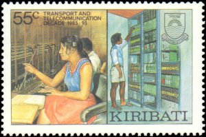 Kiribati #485-486,  Complete Set(2), 1987, Ships, Never Hinged