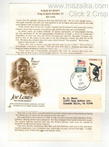 KINGS OF SPORT SERIES & INSERT #13 BOXING HEAVYWEIGHT JOE LOUIS THE BROWN BOMBER