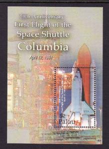 Palau-Scott#865-Unused NH sheet-Space Shuttle Columbi