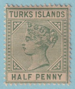 TURKS ISLANDS 51 MINT HINGED OG*  NO FAULTS VERY FINE! - COA