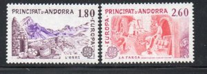 Andora (Fr) Sc 307-8 1983 Europa stamp set mint NH