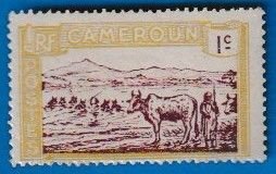 CAMEROON SCOTT#170 1925 CATTLE CROSSING A RIVER - MH