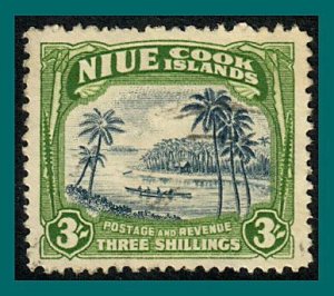 Niue 1945 Canoe,  used #85,SG97