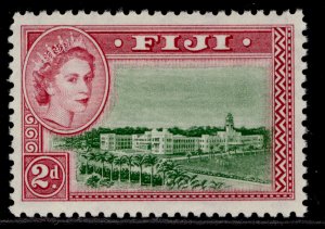 FIJI QEII SG283, 2d green & magenta, NH MINT.