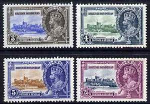 British Honduras 1935 KG5 Silver Jubilee set of 4, mounte...