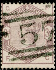 SG191, 3d lilac, USED. Cat £100. FG
