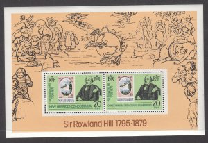 New Hebrides British 266a Rowland Hill Souvenir Sheet MNH VF