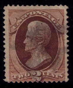 US Sc 146 Used  2c Dark Red Brown Fine