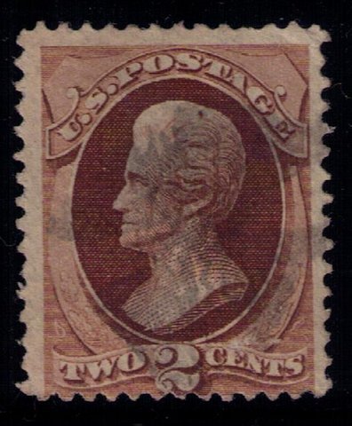 US Sc 146 Used  2c Dark Red Brown Fine