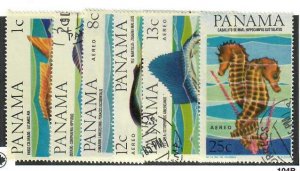 Panama; Scott 463, 463A, C339-C342; 1965; Precanceled; NH; Complete Set