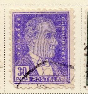 Turkey 1931-38 Early Issue Fine Used 30p. 093001