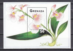 Grenada, Scott cat. 2345. Orchid s/sheet.