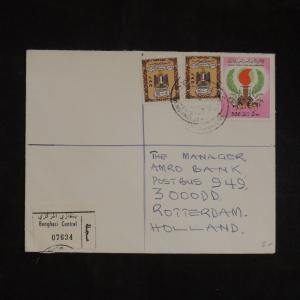 ZS-X800 LIBYA - Cover, Great Franking To Netherlands