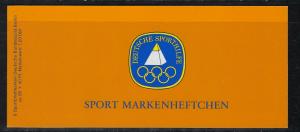 Germany Berlin Scott # 9NB221 (6), mint nh, booklet for the sports 1985
