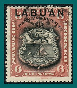 Labuan 1894 Arms, p15, cancelled  #53,SG67