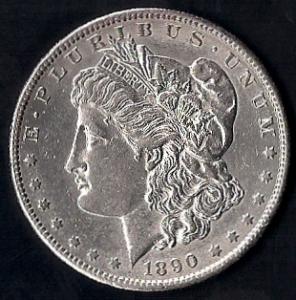 1890 S Morgan Silver Dollar