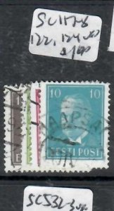 ESTONIA  SC 117, 118, 122, 124       VFU     P0415H