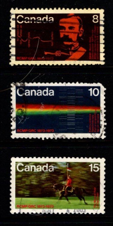 Canada - #612 - 614 RCMP Centeniel set/3 - Used