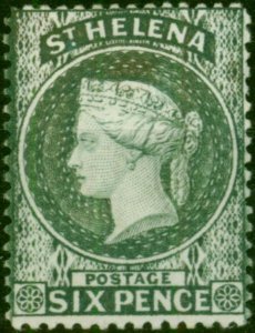 St Helena 1887 6d Grey SG44 Fine & Fresh LMM