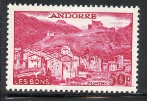 Andorra,  French #139, Mint Never Hinge