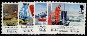 BRITISH ANTARCTIC TERRITORY QEII SG200-203, 1991 maiden voyage set, NH MINT.