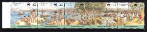 Cocos Islands 1988 Australia Bicentennial Complete Mint MNH Set Strip SC 172