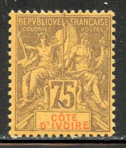 Ivory Coast  #16, Mint Never Hinge