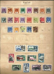 India  /  Ceylon / Philippines   old big  lot   used