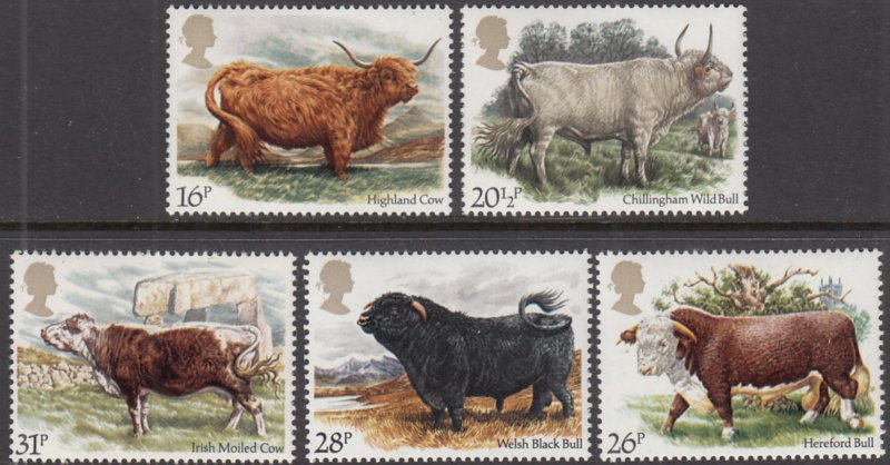 Great Britain Mint MNH Set #1044-1048