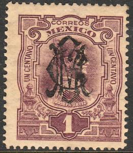 MEXICO 455 1c Villa Revolutionary overprint. Unused, H OG. F-VF