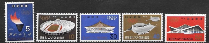 Japan 821-25    1964  set  5  VF NH