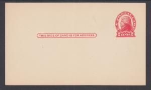 US Sc UX30 mint 1918 2c red Jefferson Postal Card