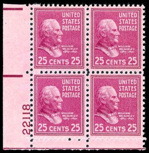 U.S. PLATE BLOCKS 829  Mint (ID # 83899)