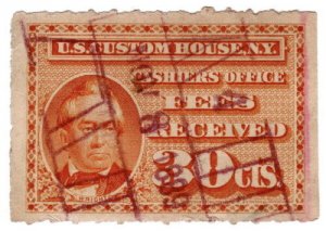 (I.B) US Revenue : Custom House Fees 30c 