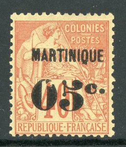 Martinique 1891 French Colony 5¢/40¢ Red Scott #16 Mint E90