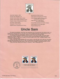 US SP1328 Uncle Sam Souvenir Page #3353