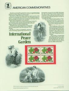 International peace Garden, Set 4