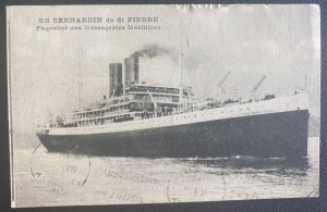 1931 Port Said Egypt RPPC Postcard cover To Chambery France SS Bernardin