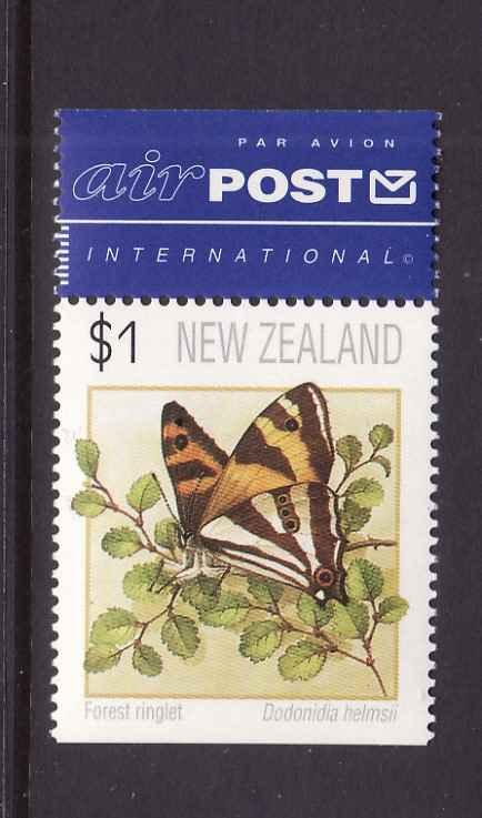 New Zealand-Sc#1075a-unused NH-Insects-Butterflies-perf 14 x