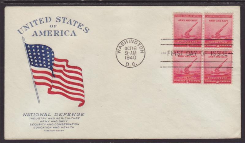 US 900 Army,Navy B/4 1940 Grimsland Pencil FDC