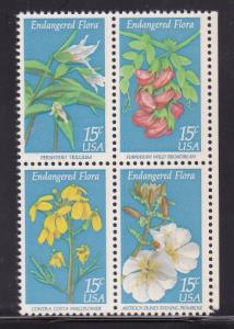 US 1921-1925, MNH Block of 4 - Endangered Flora
