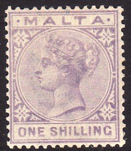 1885 Malta QV Queen Victoria 1/ issue Wmk 2 MLH Sc# 13 $60.00