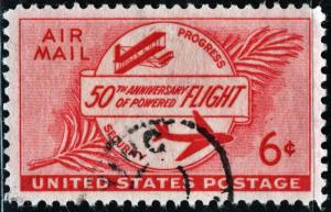 SC#C47 6¢ 50th Anniversary of Powered Flight (1953) Used