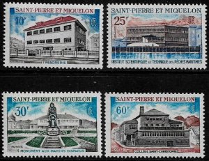 St Pierre & Miquelon #385-8 MNH Set - National Building - See Scans